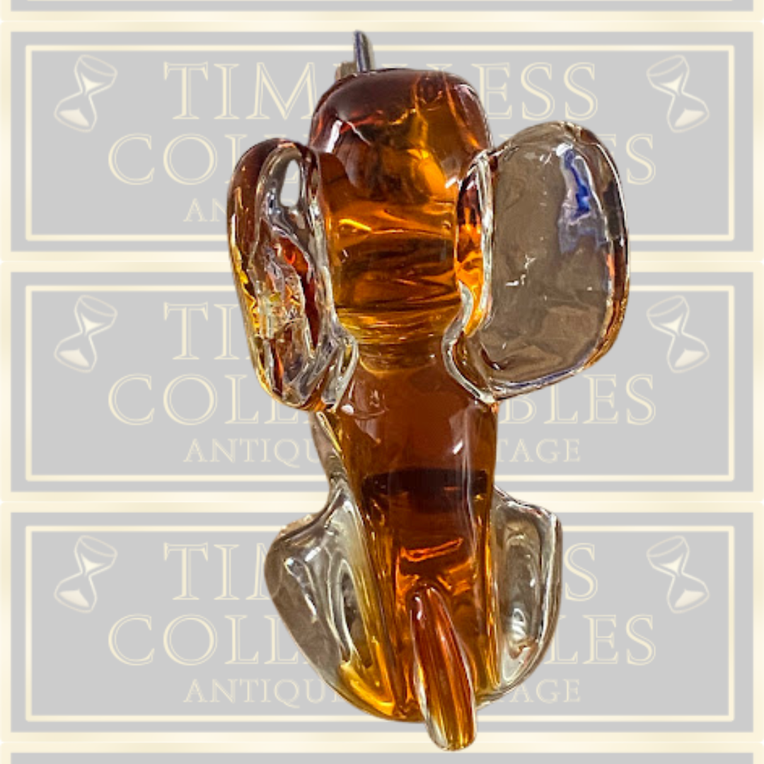 Large 1950s Hand Blown Murano Elephant