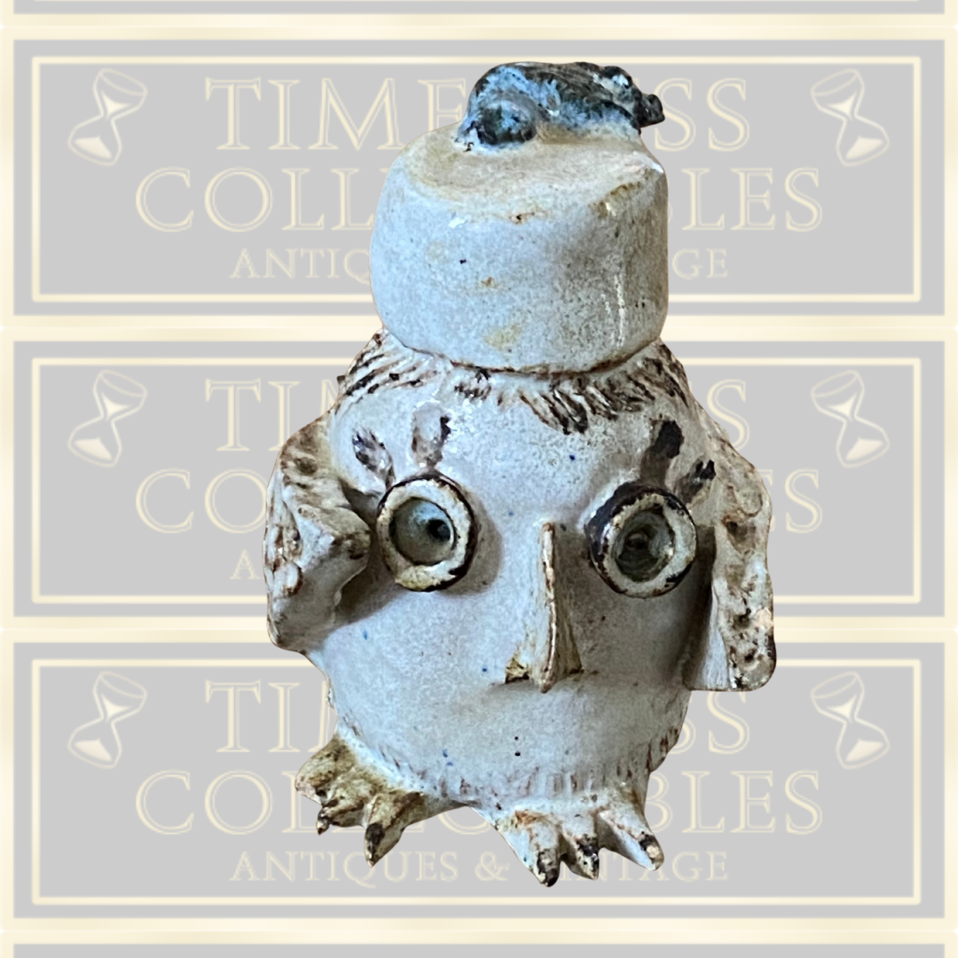 Vintage Studio Pottery Owl Family