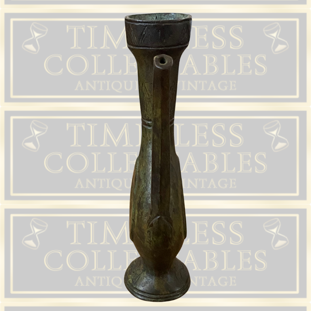Antique Chinese Bronze Ritual Wine Pitcher
