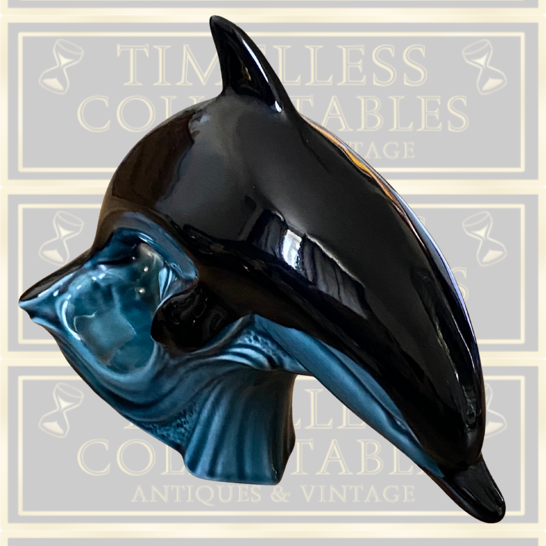 Poole Pottery Blue Leaping Dolphin
