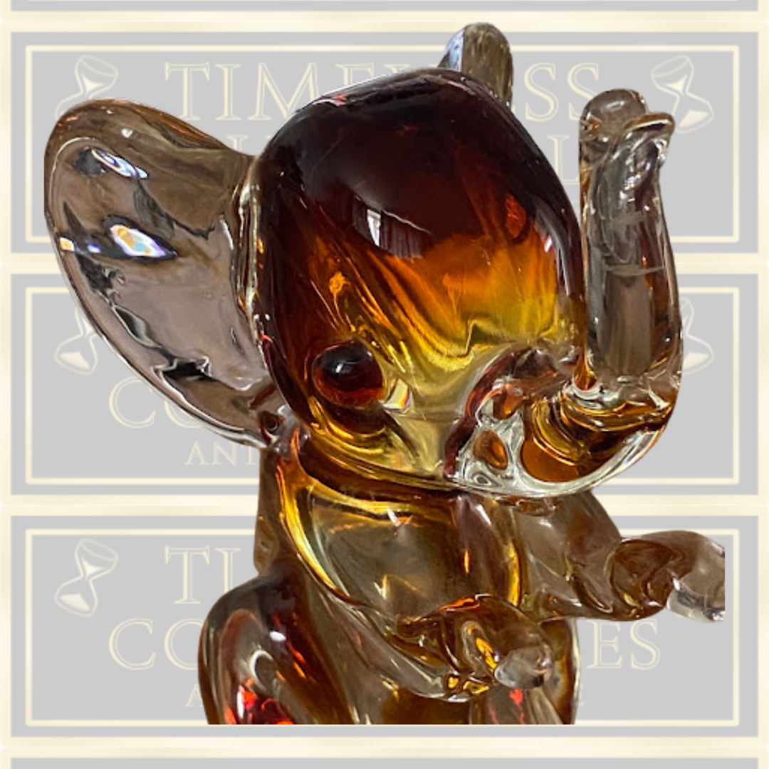 Large 1950s Hand Blown Murano Elephant