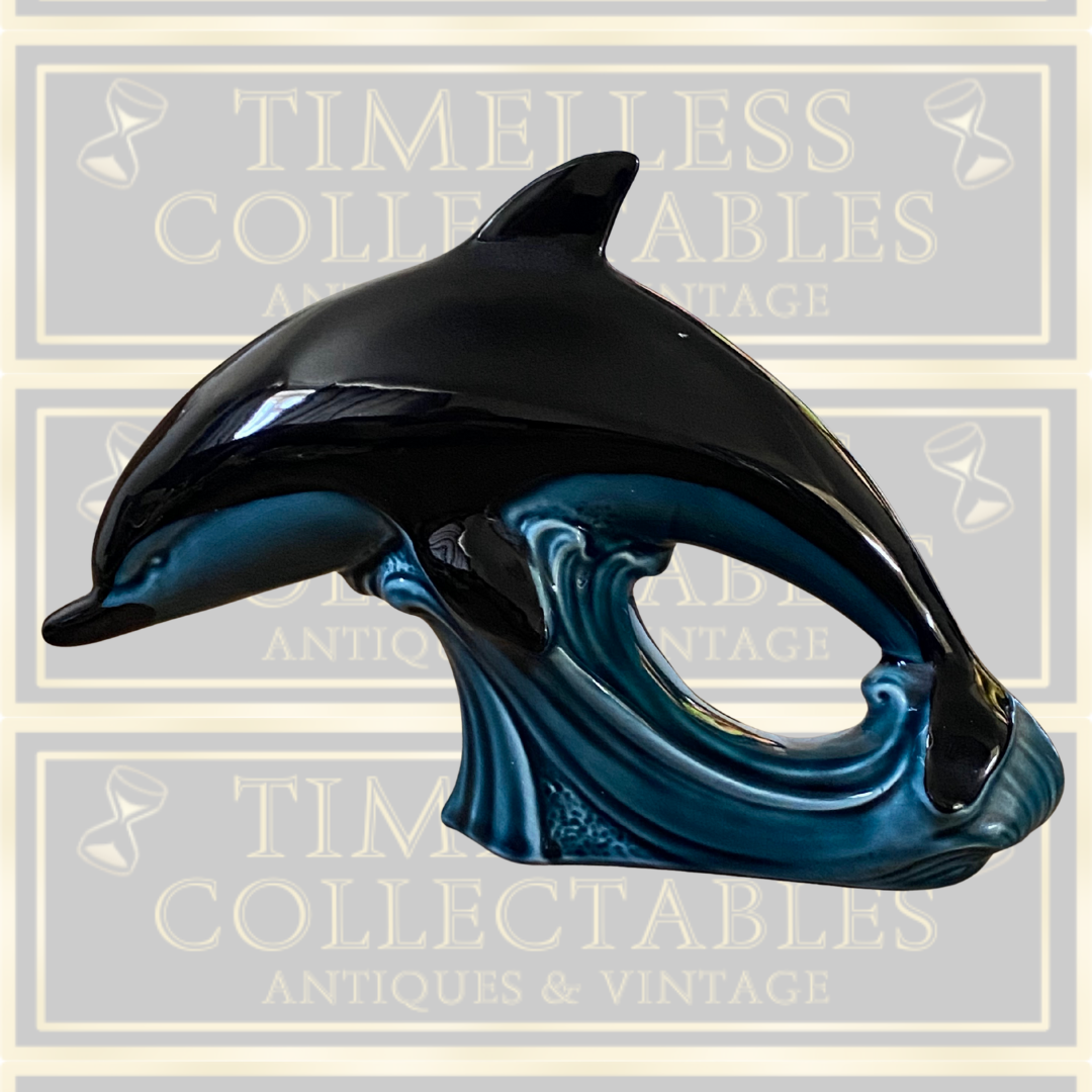Poole Pottery Blue Leaping Dolphin