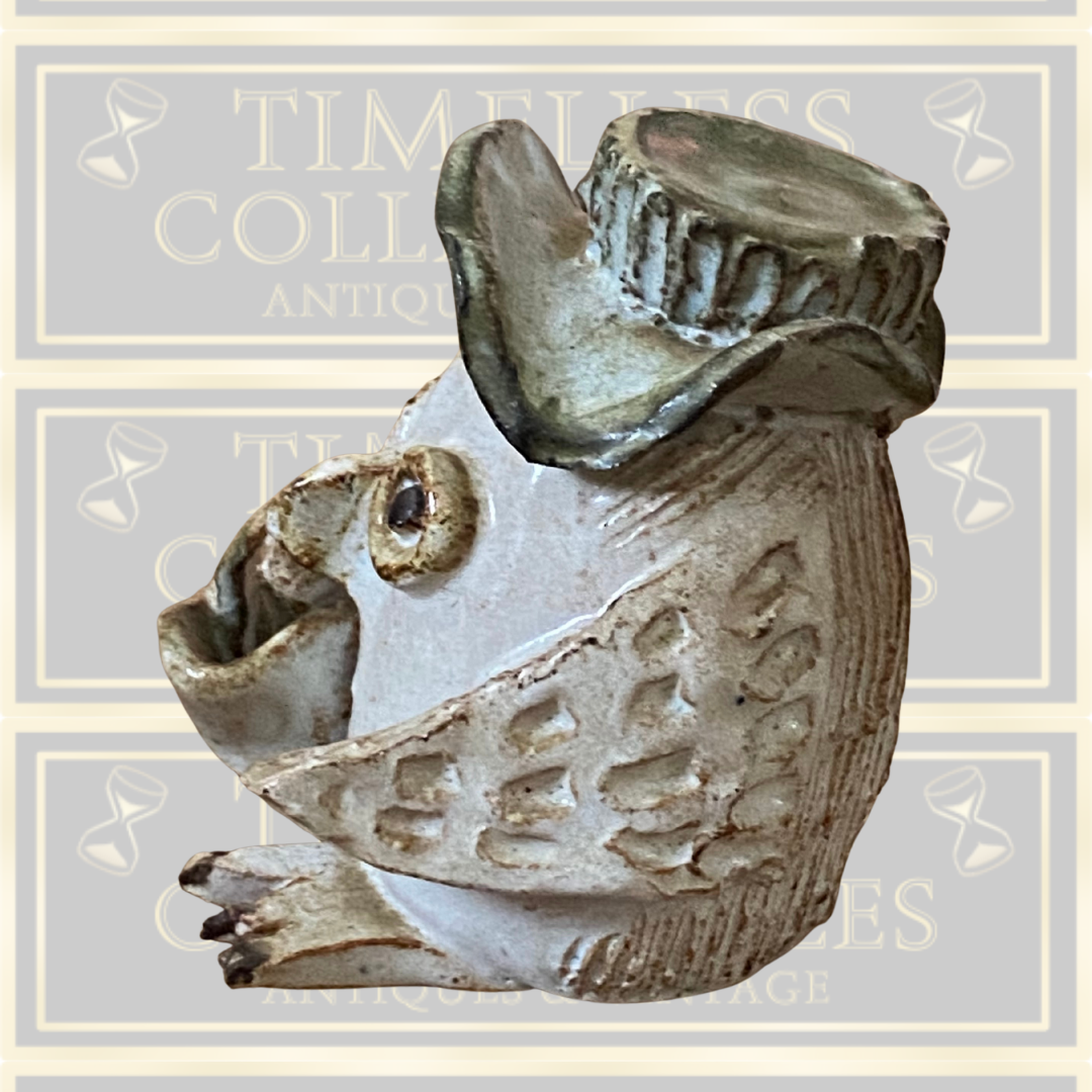 Vintage Studio Pottery Owl Family