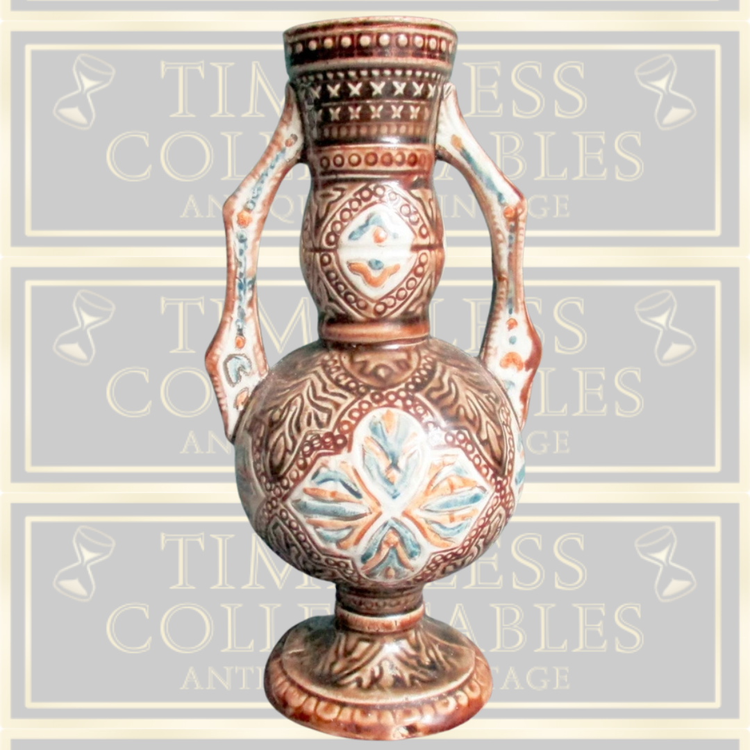 Antique Majolica Alhambrian Pottery Vase