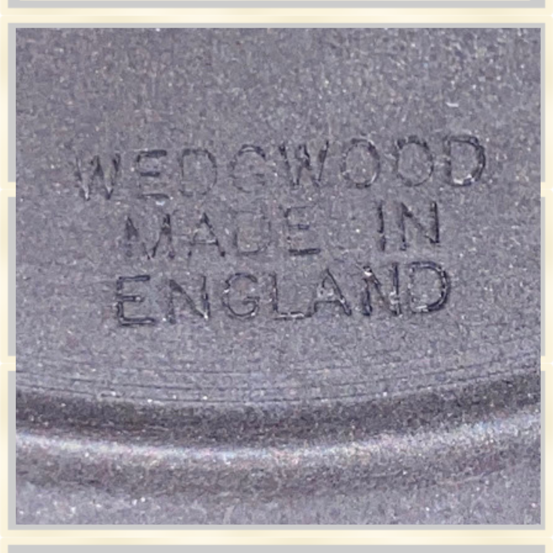 Vintage 1972 Wedgwood Black Basalt Munich Olympic Plate – Gold Inscription