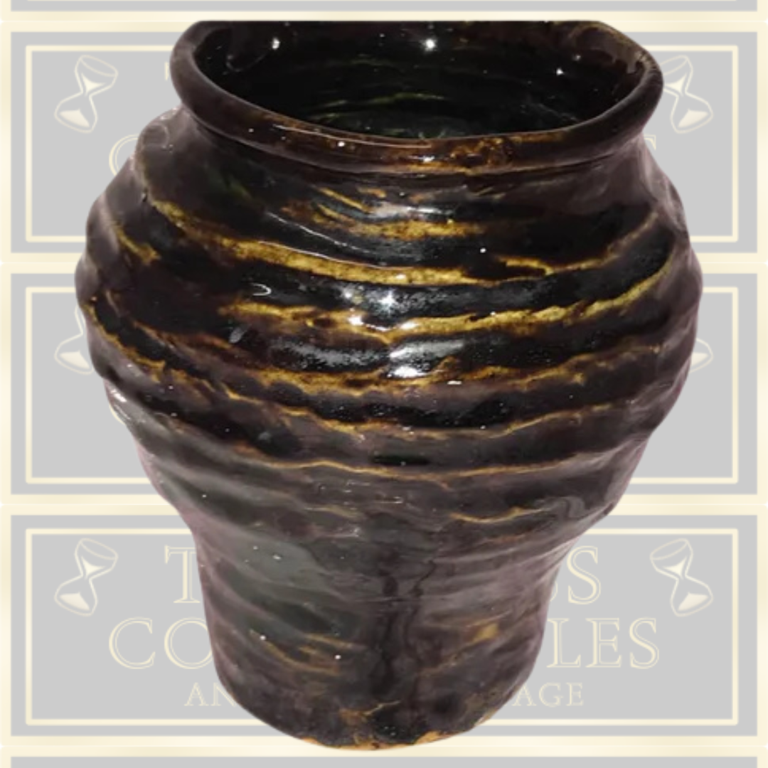 Vintage Signed Germany Brown Vase