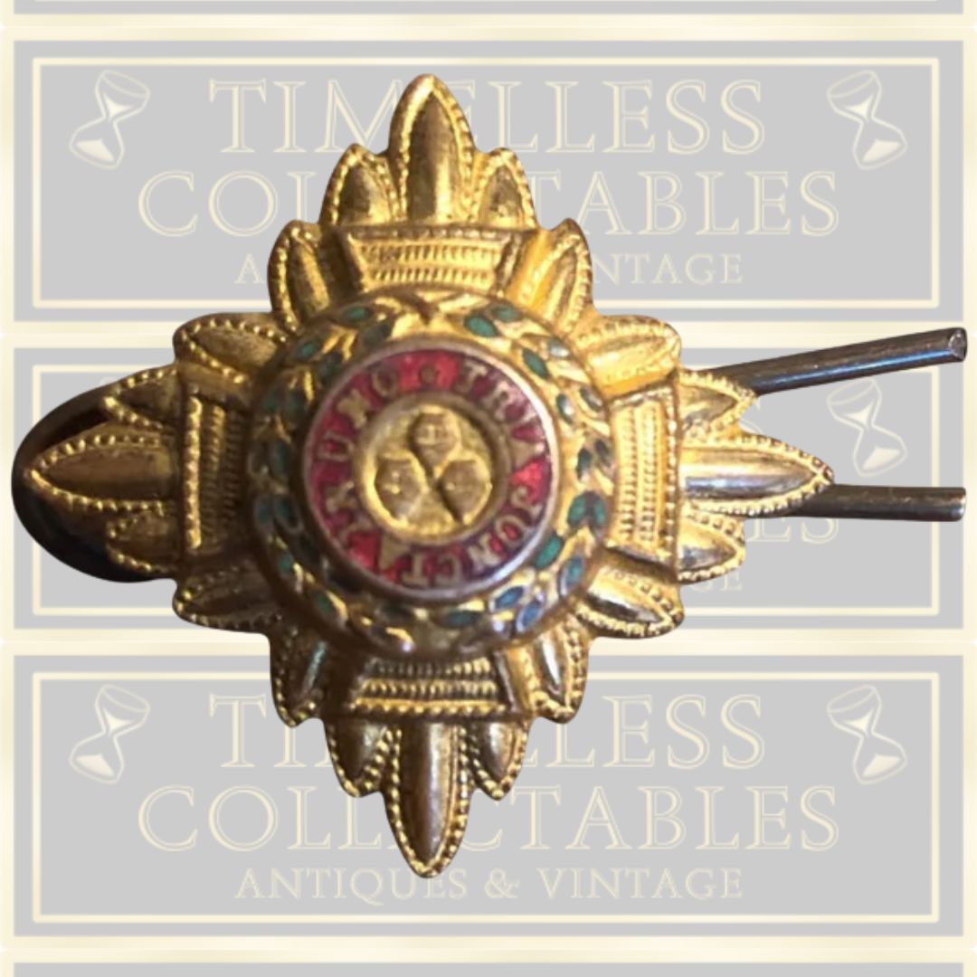 Officer's Rank Star Enamelled Gold Colour Anodised