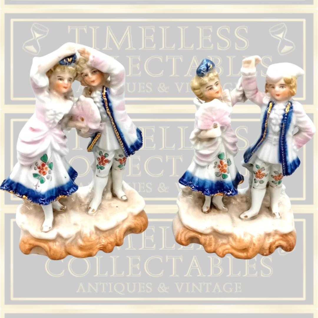 Antique Pair Figurines Dancing couple