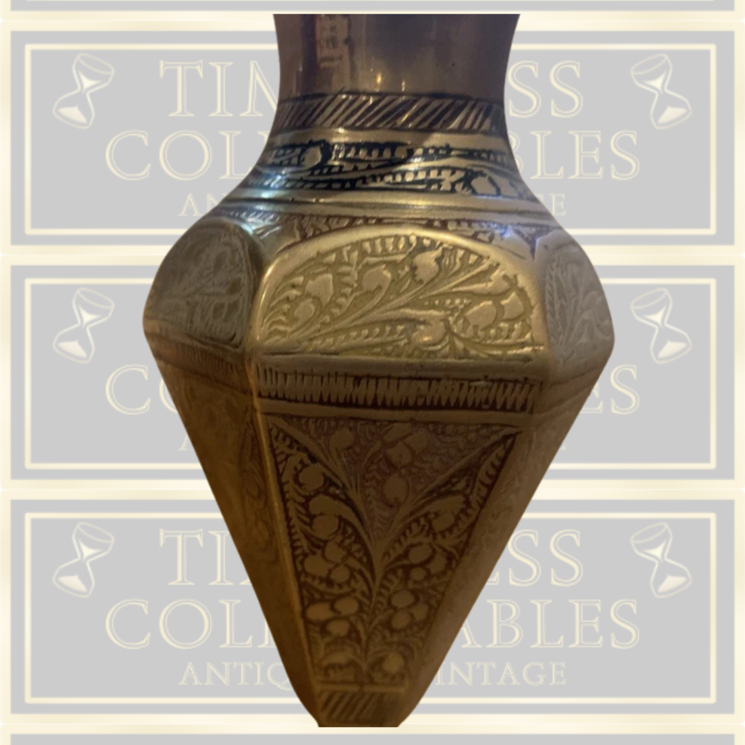 Vintage Pair Brass Bud Vases