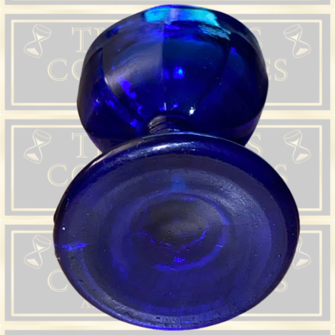 Antique Optometry Medical Cobalt Glass Eye Bath