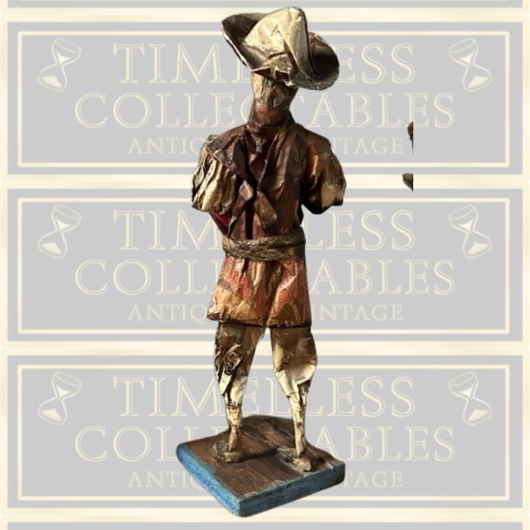 Vintage Mexican Paper Mache Folk Art Figure