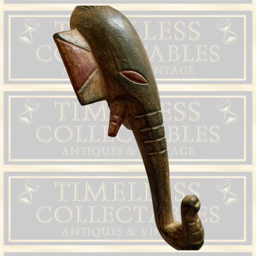 Vintage Carving of Elephant Head