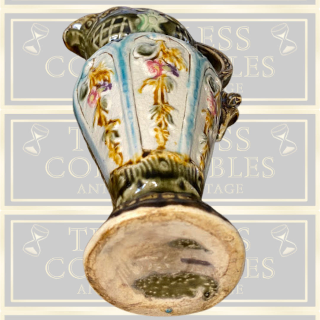 Antique German Majolica Pitcher