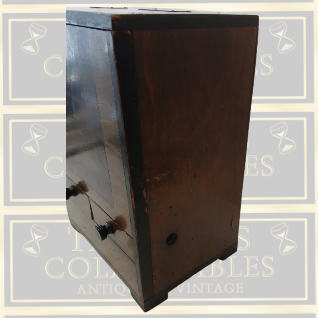 Antique Wooden Coin Operated Dispenser