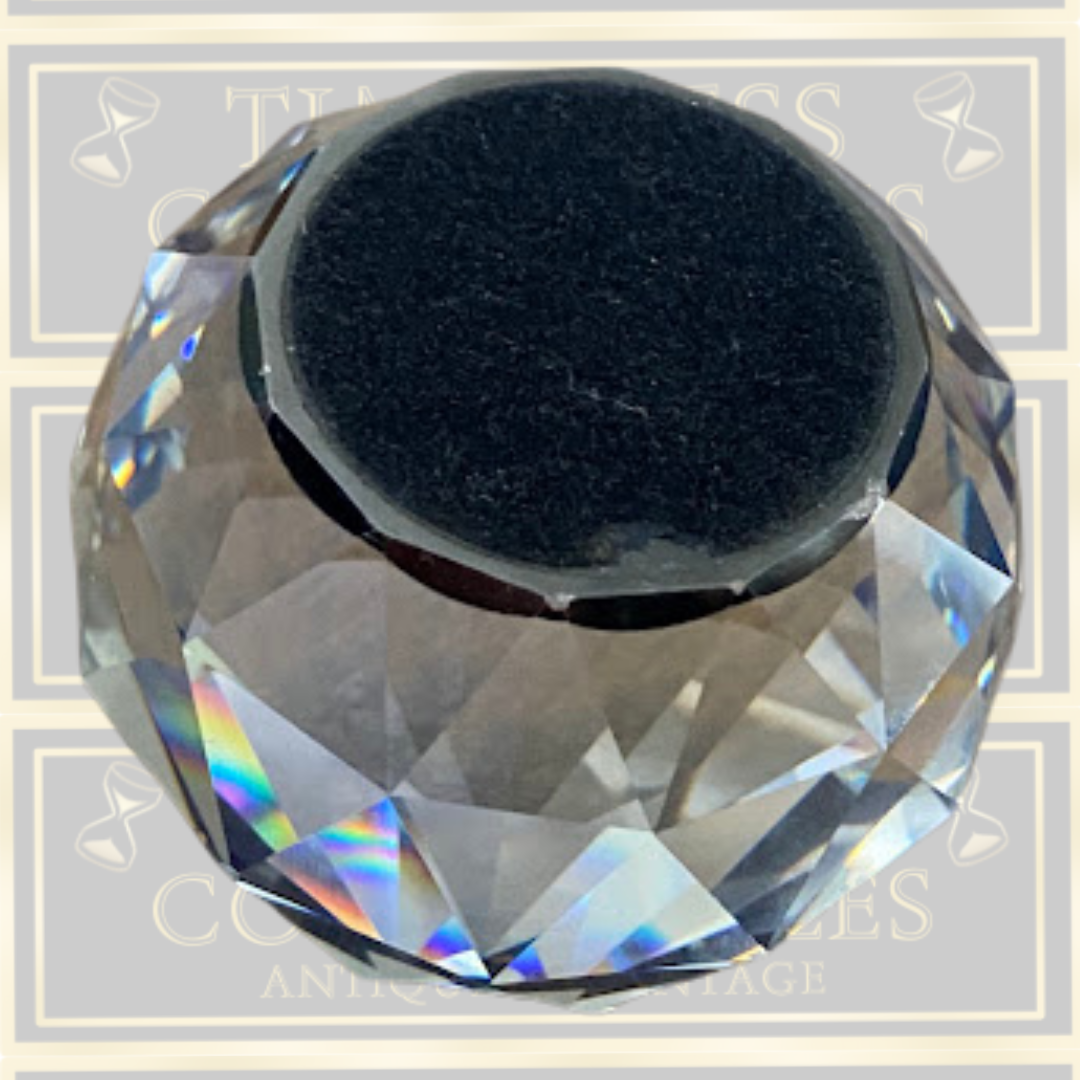 Vintage Swarovski Crystal Bermuda Blue Paperweight