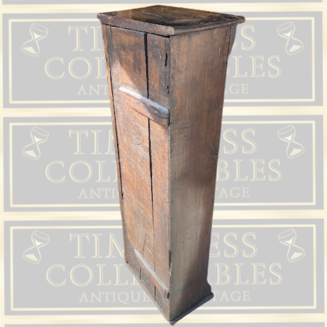 Antique Oak Longcase Clock Case Storage Unit