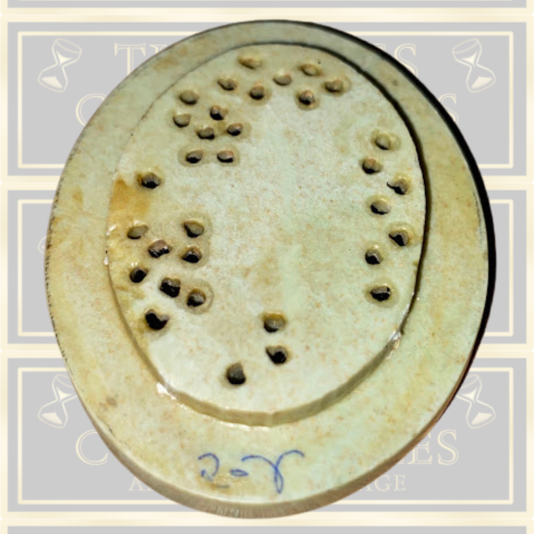Vintage Carved Stone Owl Trinket Box