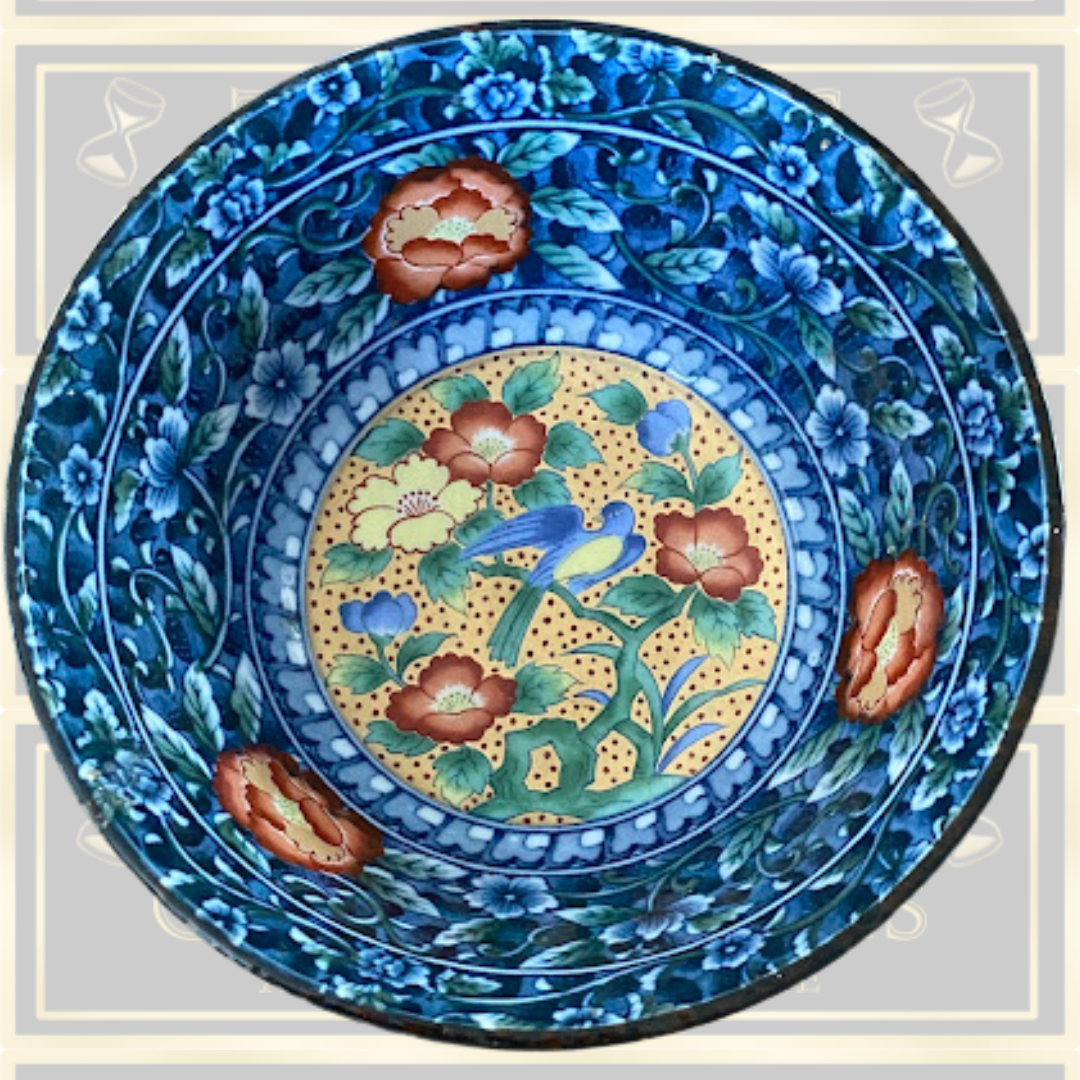 Vintage Japanese Arita Juzan Gama Namasu Soup Cereal Bowl