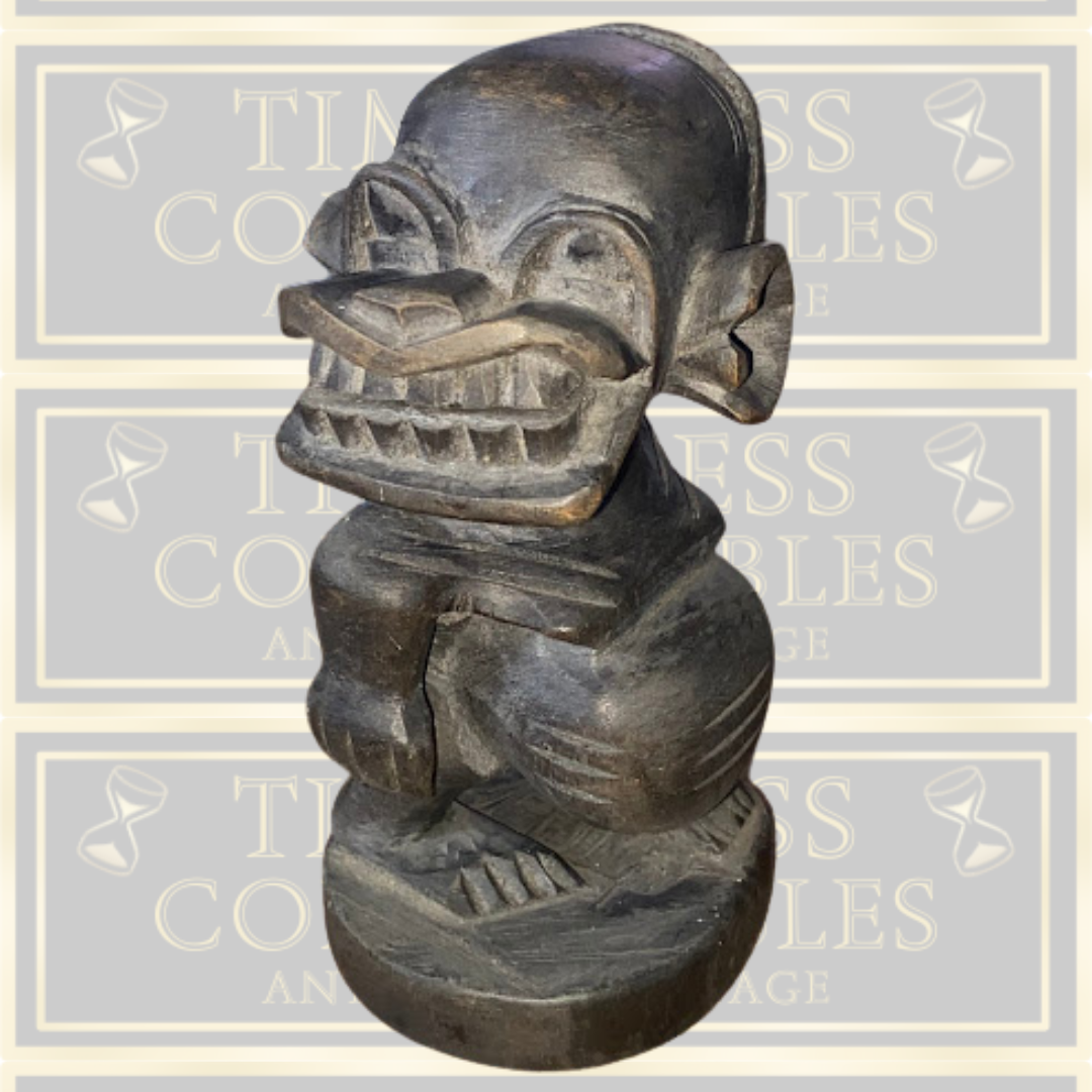 Vintage African Ancestrial art Small Wooden Big Booty Katumo Carving