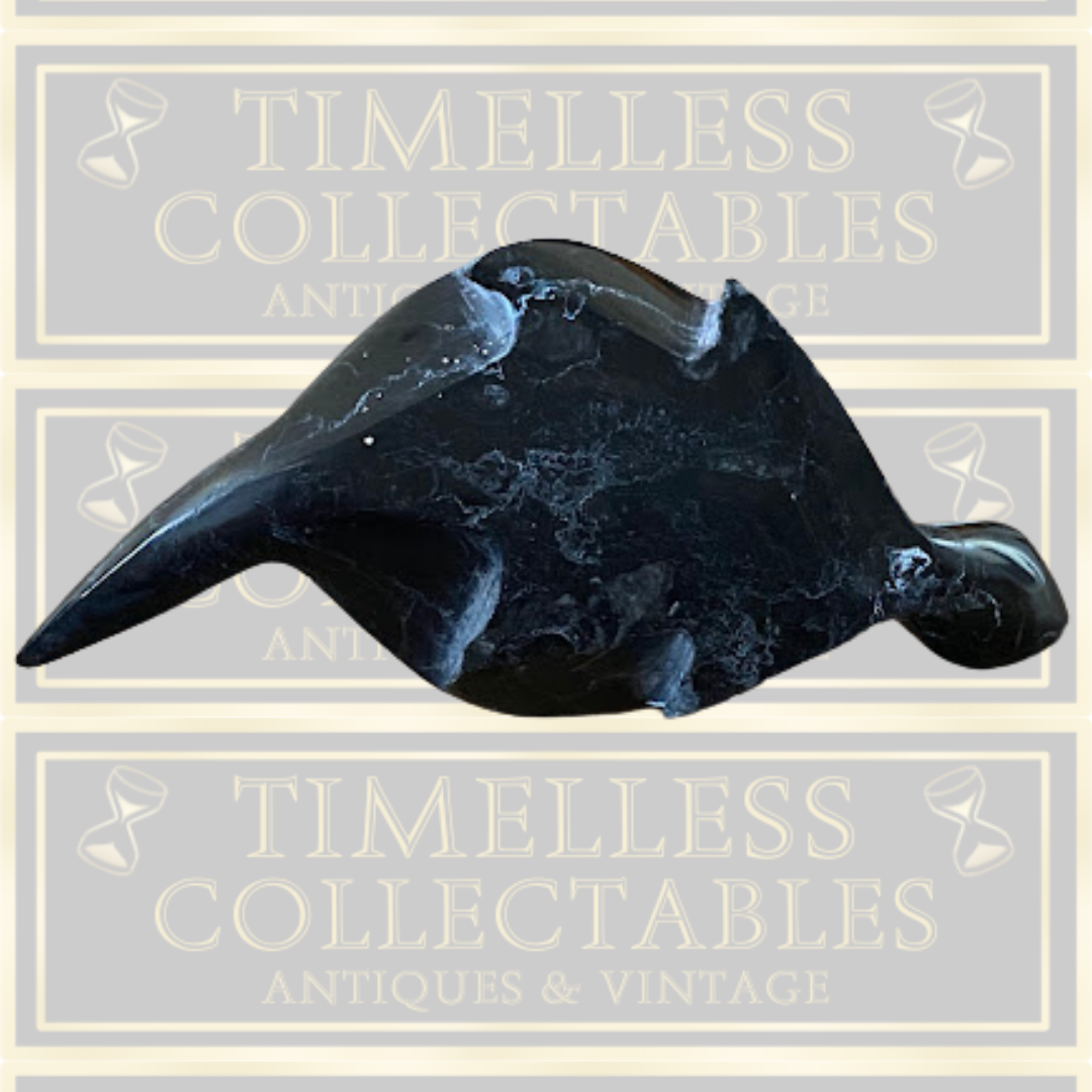 Vintage Stone & Marble Turtle Figurine Paper Weight