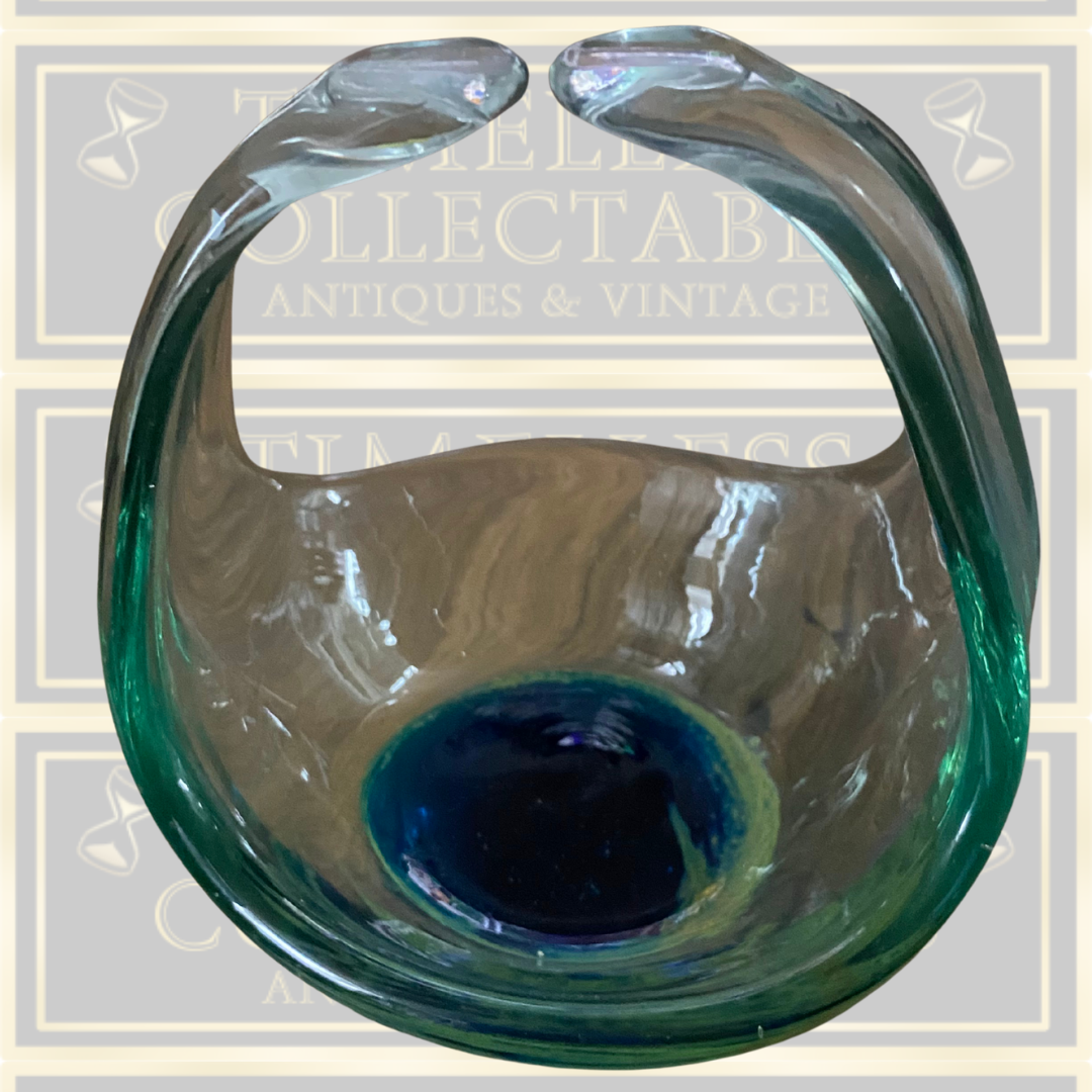 Mdina Glass Basket Paperweight