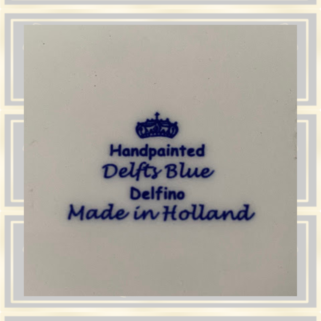 Vintage Delft Blue Trinket Box