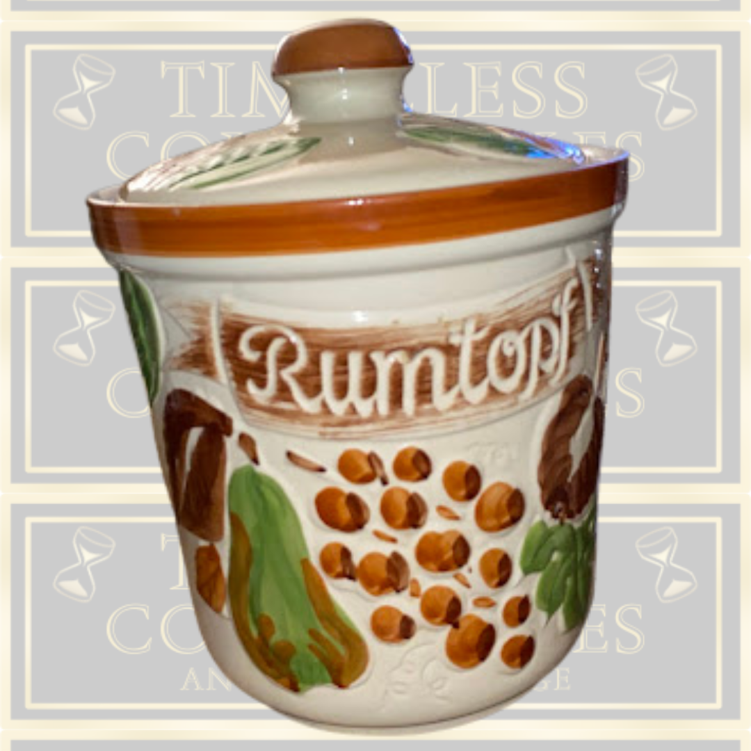 Vintage large Rumtopf, Ceramic Fruit Pot, West Germany