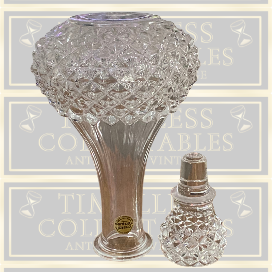 Vintage Crystal D’Arques French Glass Lead Crystal Decanter