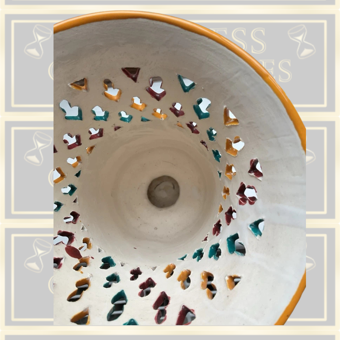 Vintage Multi Coloured Lattice Vase