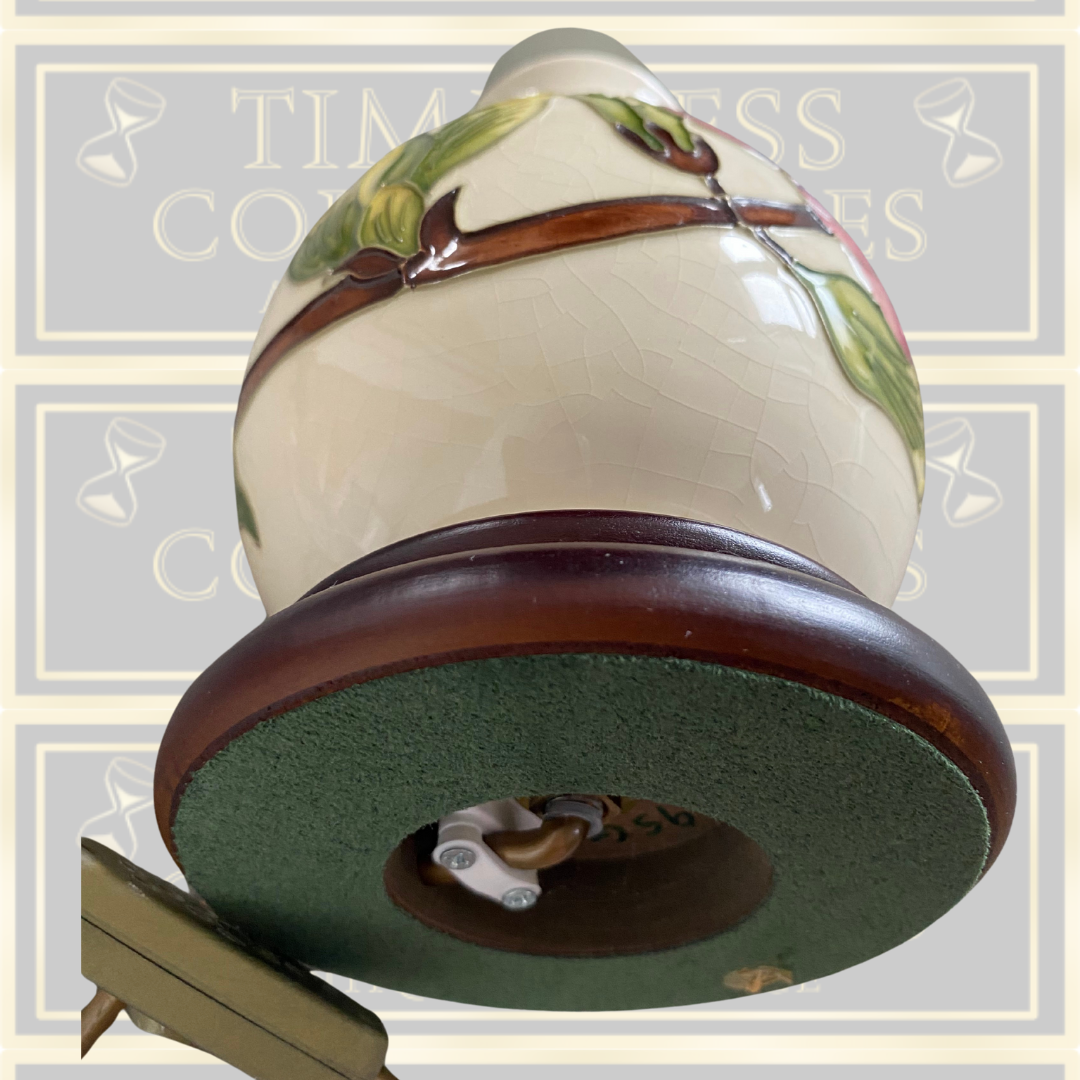 Vintage Moorcroft Magnolia Table Lamp