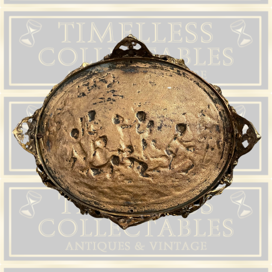 Antique cherub plaque