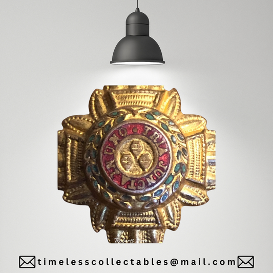 Officer's Rank Star Enamelled Gold Colour Anodised