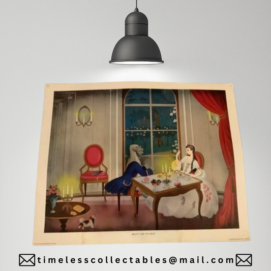 Beauty And The Beast Vintage School Classroom Poster