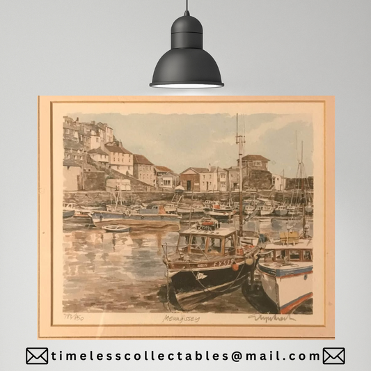 Mevagissey Watercolor Print By Glyn Martin