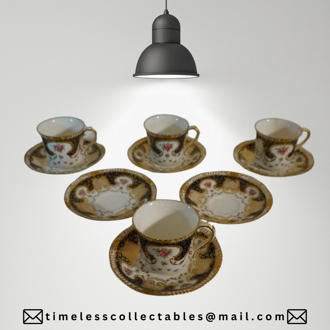 Antique Harrods Tea Cups And Saucers