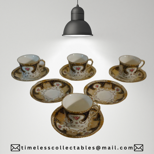 Antique Harrods Tea Cups And Saucers