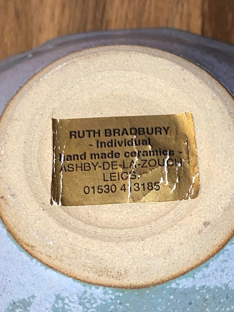 Vintage Handmade Studio Dish/Bowl By Artist Ruth Bradbury