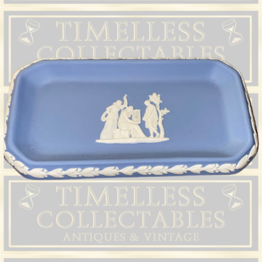 Vintage Wedgwood Jasperware Rectangular Pin Tray