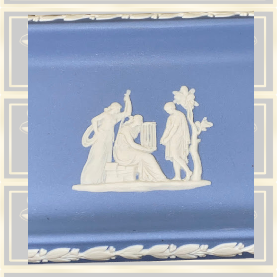 Vintage Wedgwood Jasperware Rectangular Pin Tray