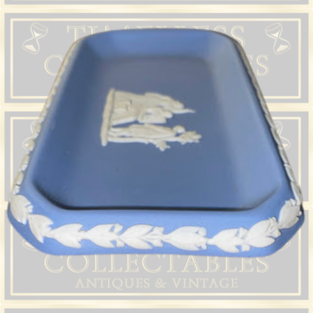Vintage Wedgwood Jasperware Rectangular Pin Tray