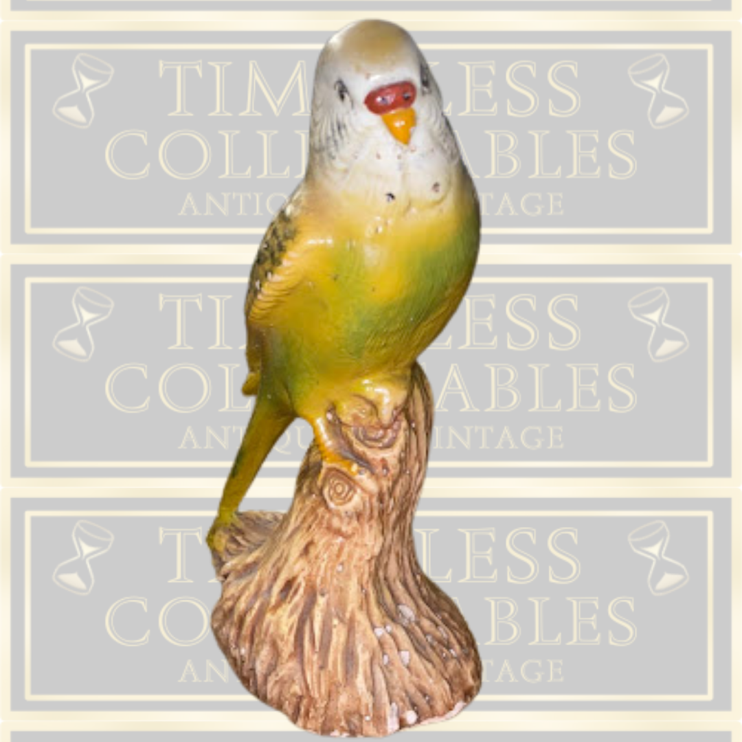 Beautiful Antique Budgie Ornament