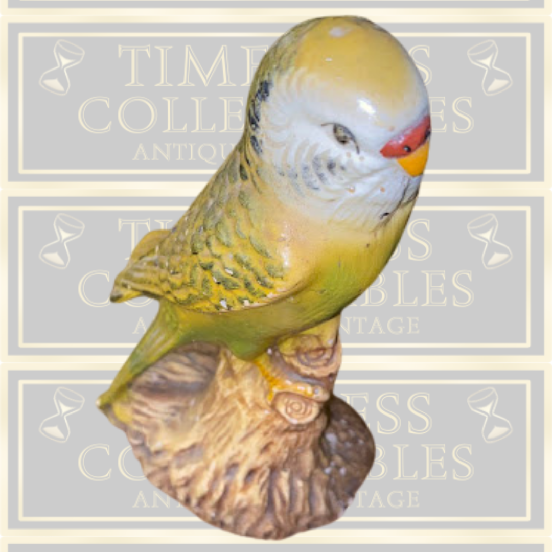 Beautiful Antique Budgie Ornament