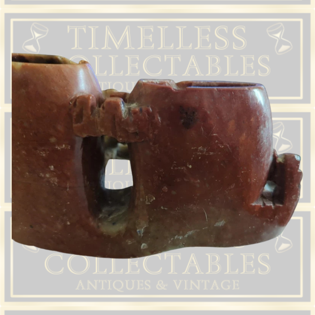 Antique Signed Chinese Soapstone Carving