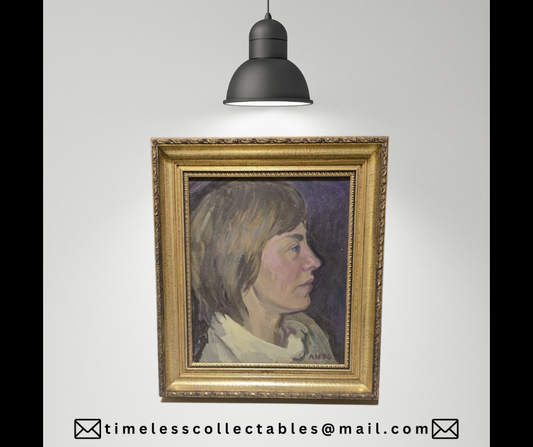 Vintage Original Female Painting
