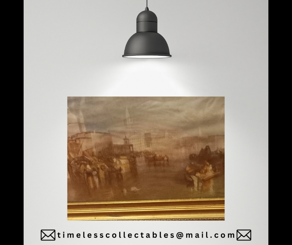 Antique Framed Italy Venice Painting