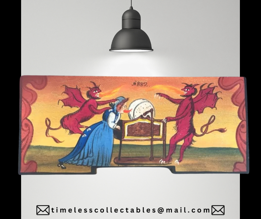 Vintage Hand Painted Beehive Panel