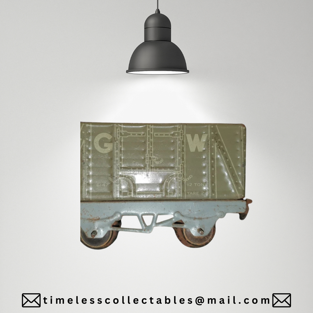Vintage Tinplate O Gauge Wagons, Carriages, Esso Tanker