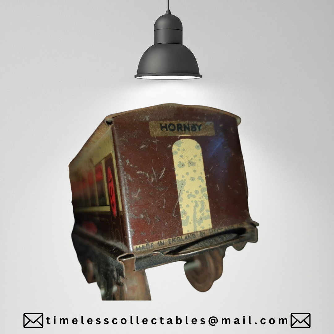 Vintage Tinplate O Gauge Wagons, Carriages, Esso Tanker