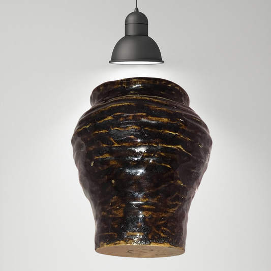 Vintage Signed Germany Brown Vase