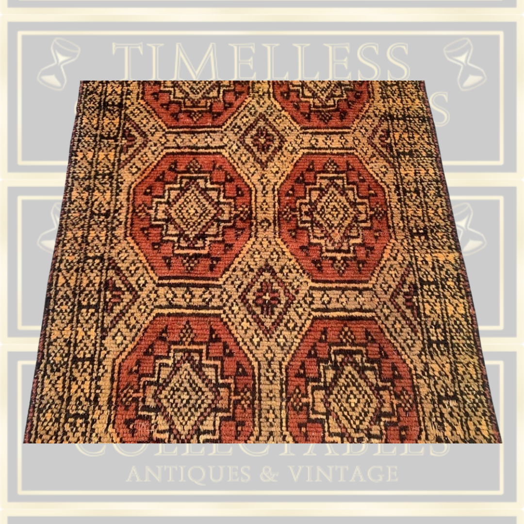 Vintage Bashir Handmade Pure Wool Rug